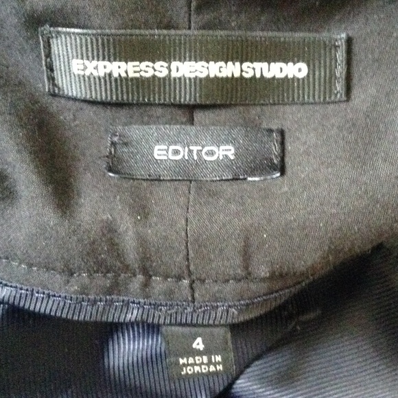 Express Design Studio Dark Navy Career Pants - Picture 7 of 8